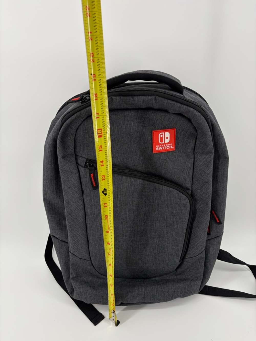 Nintendo Switch Backpack Travel Carry Case Gray Gaming Organizer Joy-Con Dock - Picture 5 of 7